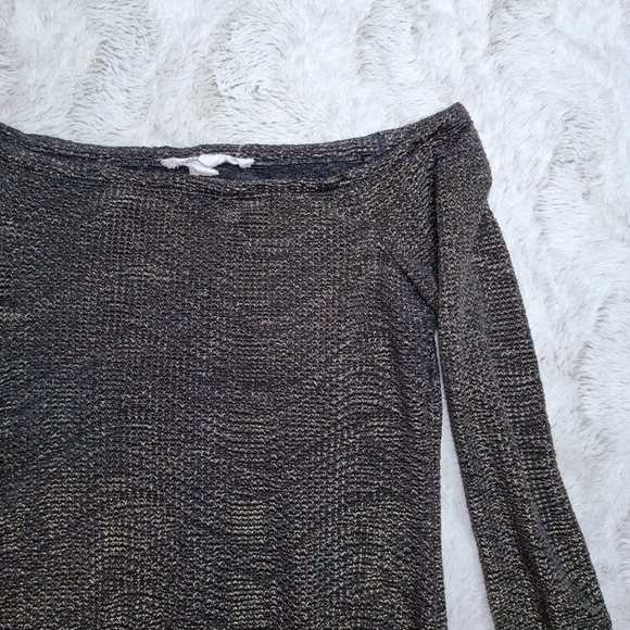 BCBGeneration Sparkle Tonight Off Shoulder Mini Dress Black Gold Size XXS - Picture 5 of 13